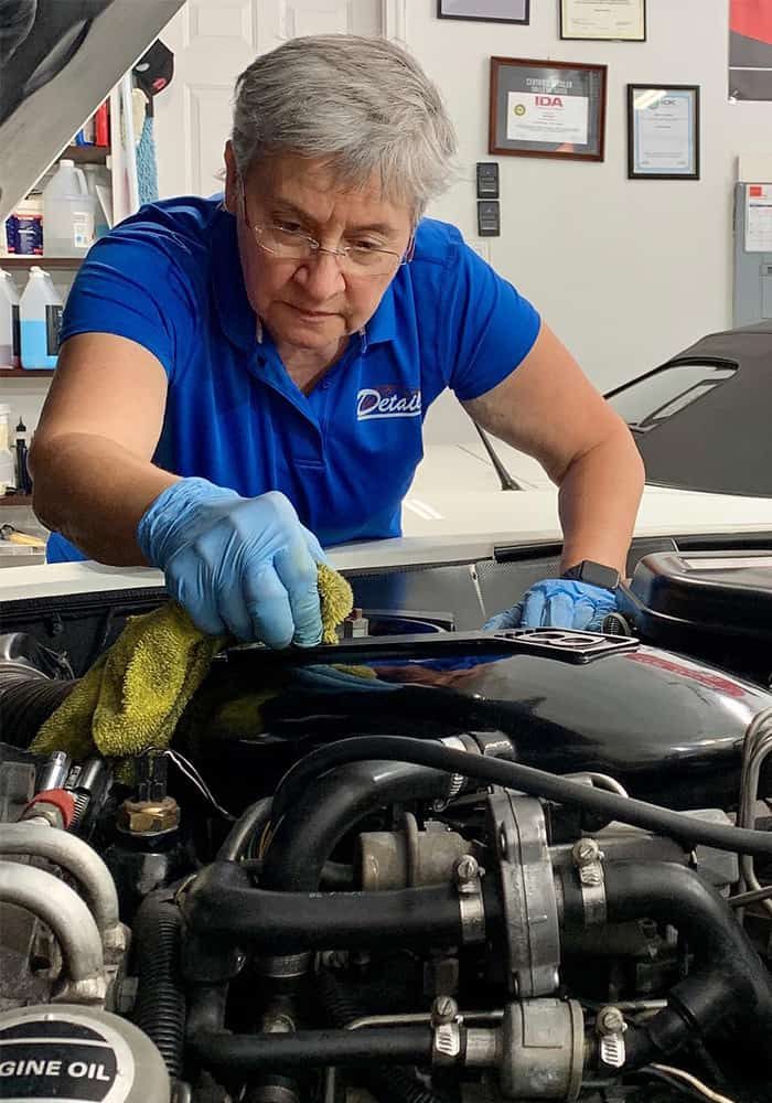 diana balboni cleaning engine bay